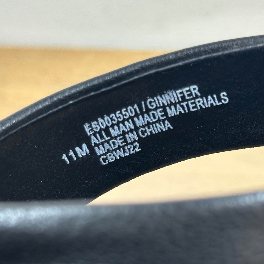 Eurosoft by Sofft Ginnifer Sandals Womens 11 Black Wedge Heel Strappy Comfort - Picture 11 of 12